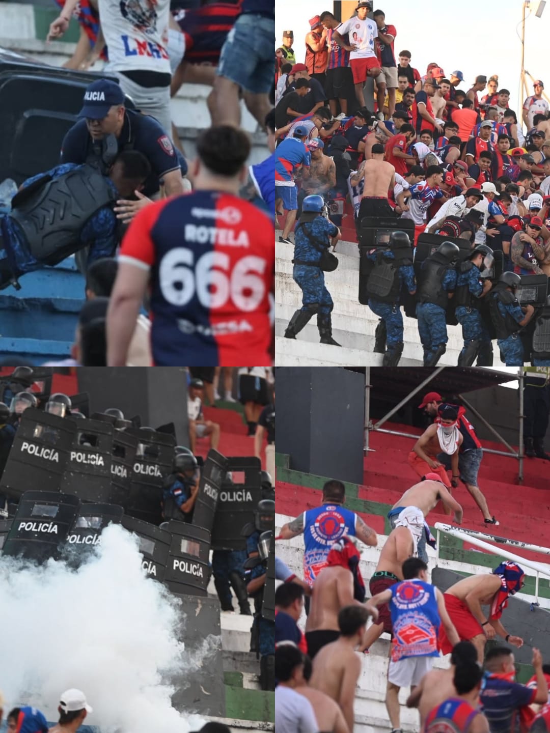 SUSPENDEN CLÁSICO POR GRAVES DISTURBIOS: UN POLICÍA REQUIERE CIRUGÍA TRAS SER GOLPEADO POR BARRAS 
    
    <div class=