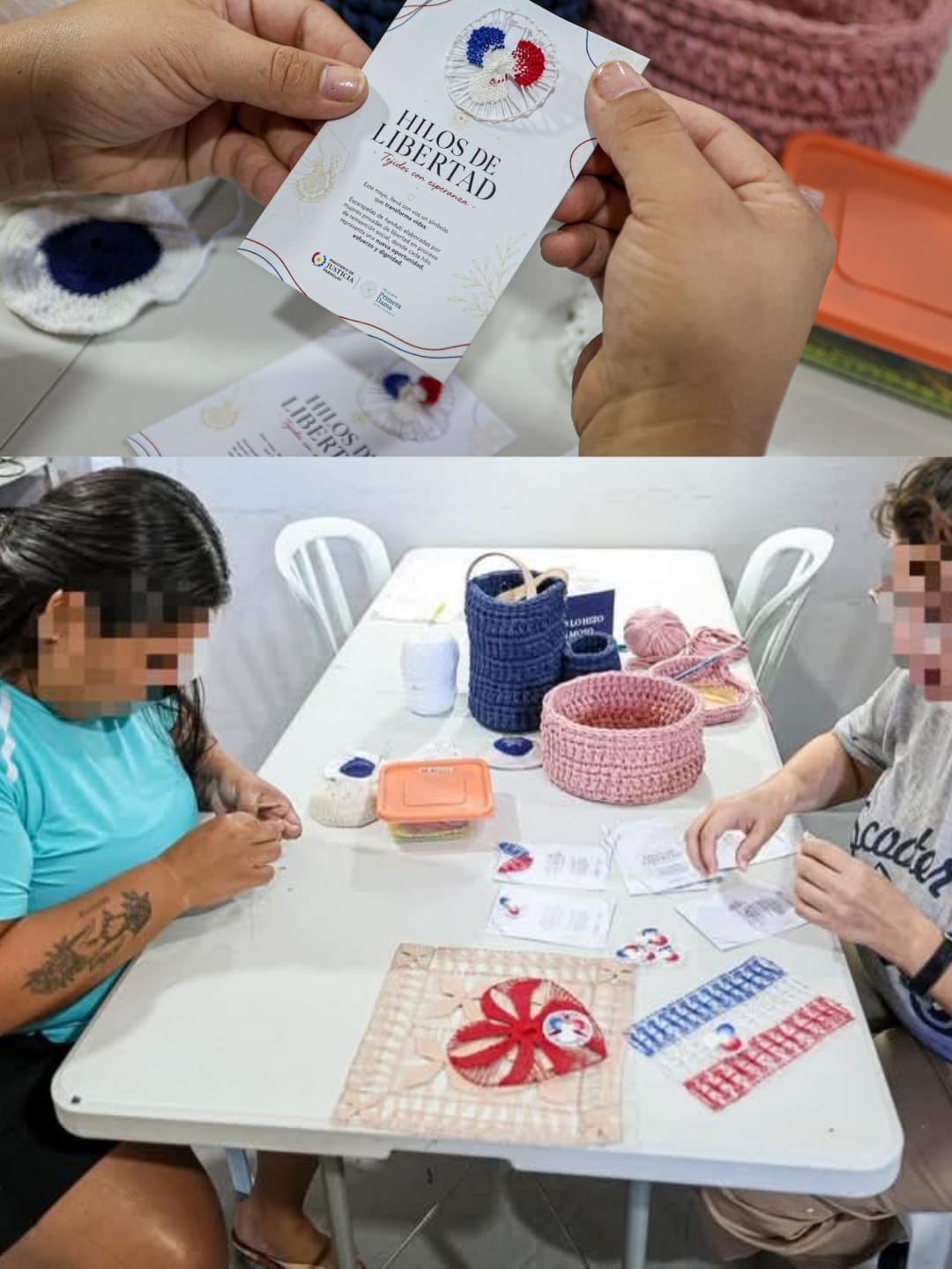 INTERNAS DE EMBOSCADA ELABORAN ESCARAPELAS DE ÑANDUTÍ POR EL DÍA DE LA INDEPENDENCIA 
    
    <div class=