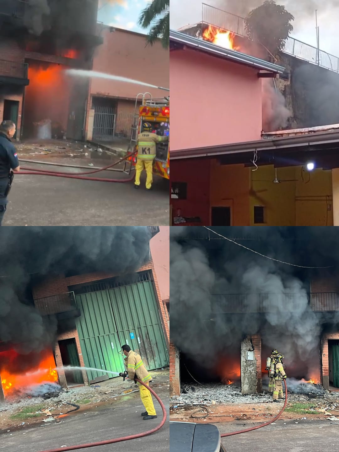 FUEGO CONSUME DEPÓSITO DE RECICLAJE Y APUNTAN A CONSUMO DE DROGAS COMO CAUSA 