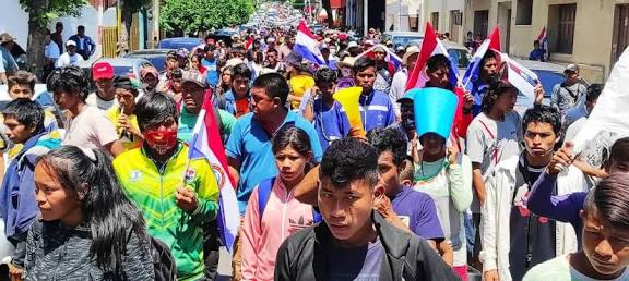 INDÍGENAS Y CAMPESINOS MARCHAN POR TIERRAS Y POLÍTICAS REALES