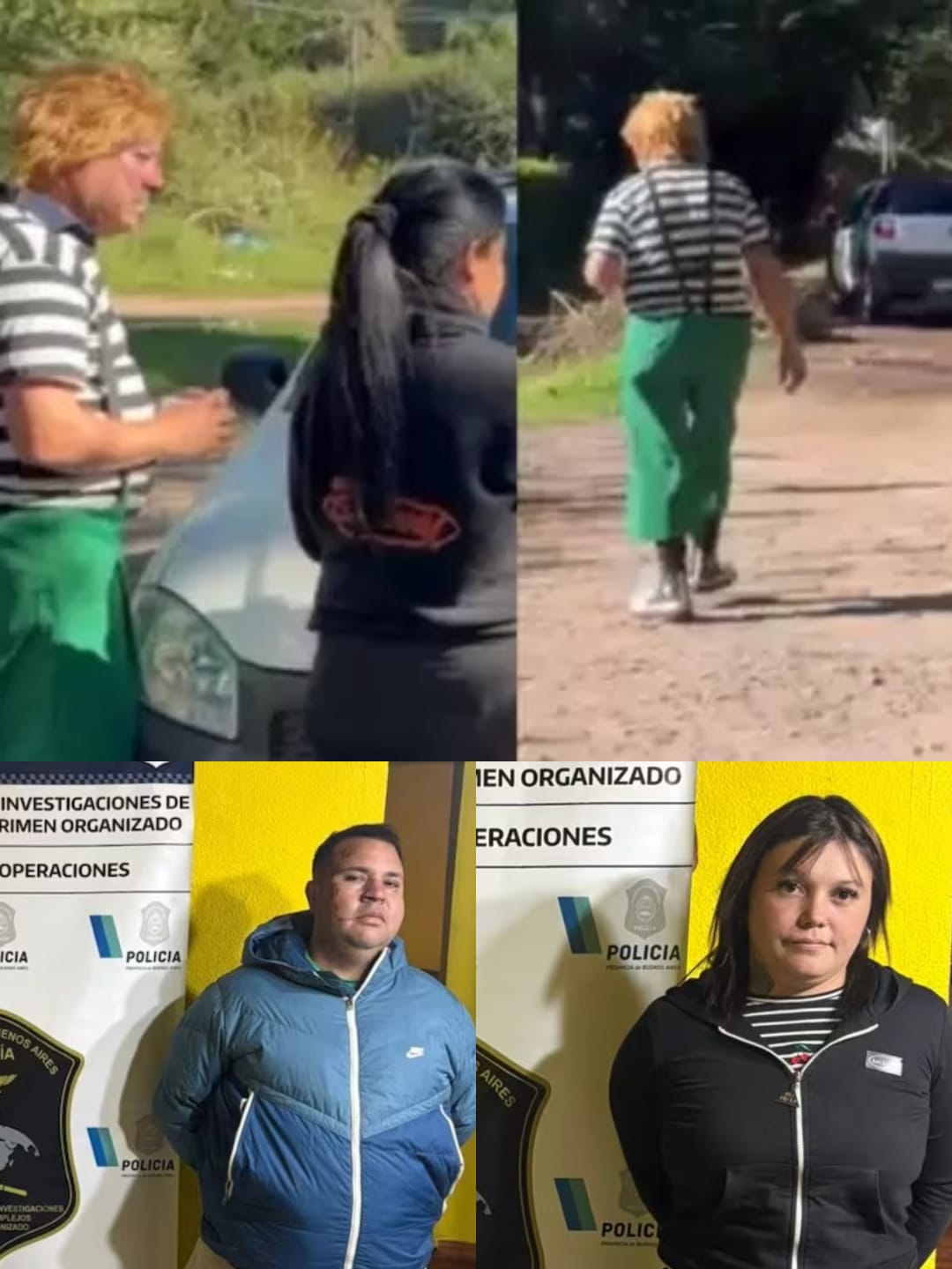 POLICÍAS DISFRAZADOS DE PAYASOS CAPTURAN A PELIGROSO NARCO EN BUENOS AIRES 